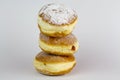 Tower of krapfen or donats Royalty Free Stock Photo