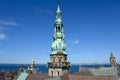 Tower of Kronborg castle at Helsingor on Denmark Royalty Free Stock Photo