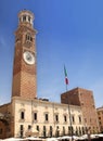 Tower Lamberti in city Verona, Italy