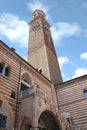 Tower Lamberti in city Verona, Italy