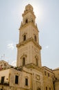 Tower of Lecce Cathedral, iconic landmark in Salento, Italy Royalty Free Stock Photo