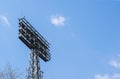 Tower for lighting stadiums, sports and concert areas Royalty Free Stock Photo