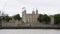 Tower of London in London, England, view from over River Thames Royalty Free Stock Photo