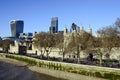 Tower of London and The Gherkin Royalty Free Stock Photo