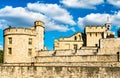 The Tower of London, a historic castle in England Royalty Free Stock Photo