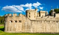 The Tower of London, a historic castle in England Royalty Free Stock Photo