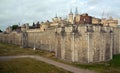 The Tower of London Outer Curtain Wall. Royalty Free Stock Photo