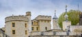 The Tower of London panorama Royalty Free Stock Photo