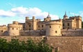 The Tower of London - Part of the Historic Royal Palaces, housing the Crown Jewels. Royalty Free Stock Photo