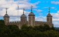 The Tower of London - Part of the Historic Royal Palaces, housing the Crown Jewels. Royalty Free Stock Photo