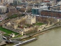 The Tower of London from The Shard Royalty Free Stock Photo