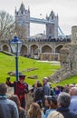 Tower of London Tour by a Yeomen Warder Royalty Free Stock Photo