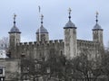 Tower of London at twilight Royalty Free Stock Photo