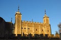 Tower of London, White Tower in golden sunlight