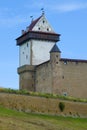 The Tower of Long Herman. Fragment of Narva castle, Estonia Royalty Free Stock Photo