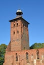 Tower of Lutheran church of Saint Yakov. Znamensk, Kaliningrad Royalty Free Stock Photo