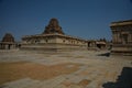 The tower of Maha-Mantapa, the great hall inside Vijaya Vittala Temple at Hampi