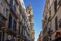 The only tower of the Malaga cathedral known as La Manquita