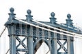 Tower of Manhattan Bridge Royalty Free Stock Photo