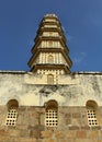 The tower of manora fort with battlement and window. Royalty Free Stock Photo