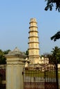 The tower of Manora fort with entrance gate.