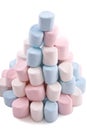 Tower marshmellows Royalty Free Stock Photo