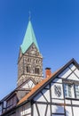 Tower of the Martinus church in Herten Westerholt Royalty Free Stock Photo