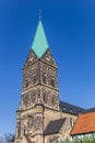 Tower of the Martinus church in Herten Westerholt Royalty Free Stock Photo