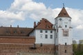 tower of the medieval castle Mir, Belarus Royalty Free Stock Photo