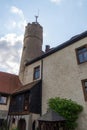 Tower of medieval GÃ¶Ãweinstein Castle in Franconian Switzerland, Bavaria, Germany Royalty Free Stock Photo