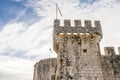 Tower of medieval Kamerlengo fortress of the 15th century in Trogir, Croatia