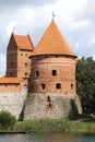 Tower of the Trakai Castle near Vilnius Royalty Free Stock Photo