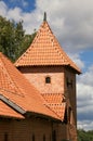 Tower of the Trakai Castle near Vilnius Royalty Free Stock Photo