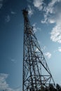 The tower of mobile communication antennas Royalty Free Stock Photo