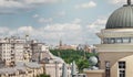 Tower of the Moscow Kremlin from an unusual angle Royalty Free Stock Photo