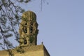 Tower of Mosque Hakim Bi Amrillah in Cairo Egypt Royalty Free Stock Photo