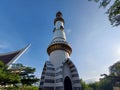 Tower of mosque raya padang sumatera barat indonesia Royalty Free Stock Photo