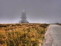 Tower of the mountain Feldberg in the black forest Royalty Free Stock Photo