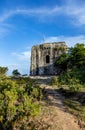 Tower on the mountain Le Chameau, Terre-de-Haut, Iles des Saintes, Guadeloupe, Lesser Antilles, Caribbean Royalty Free Stock Photo