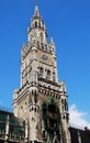 The tower of Munich town hall, Bavaria, Germany Royalty Free Stock Photo