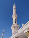 The tower of nabawi mosque Royalty Free Stock Photo