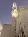The Tower of Nabawi Mosque in Medina Royalty Free Stock Photo