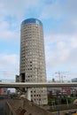 Tower named Witte Anna white anna in bezuidenhout, The Hague with restaurant on top.