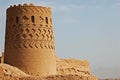 Tower of the Narin Qal`eh in the town of Meybod, Iran. Royalty Free Stock Photo