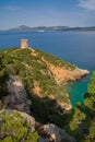 Tower near the sea. Capo Caccia. Sardinia island.