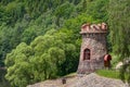 Tower with battlements