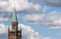 Tower of Neo-Romanesque St. Matthew Church Against A Cloudy Sky In Berlin, Germany Royalty Free Stock Photo