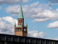 Tower of Neo-Romanesque St. Matthew Church Against A Cloudy Sky In Berlin, Germany Royalty Free Stock Photo