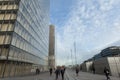 Tower of the new national library F. Mitterand at Paris