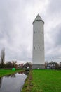 Water tower in the dutch village of De Meije